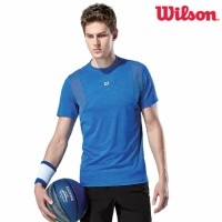 윌슨 남성 반팔티셔츠 2383 블루 테니스복 배드민턴복