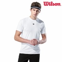 윌슨 남성 반팔티셔츠 2379 화이트 단체티 테니스복