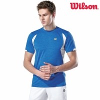 윌슨 남성 반팔티셔츠 2367 블루 테니스복 배드민턴복